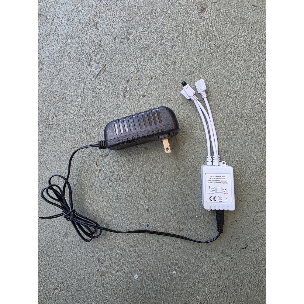 RGB LED Strip Light Controller IR Remote Control Box & 12V 2A Power Adapter E3 - Picture 8 of 10